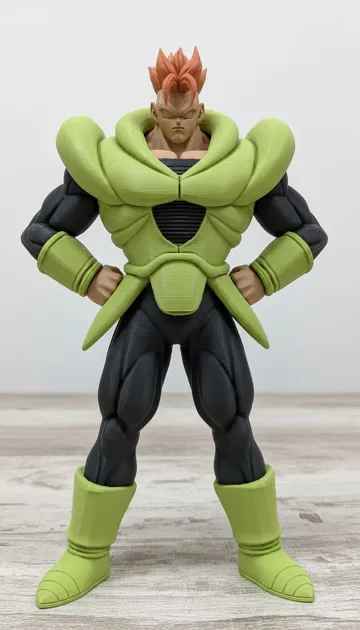 Adorno temático: Android 16 Dragon Ball Z 25 cm Multi-Part Model — vista de referencia 3