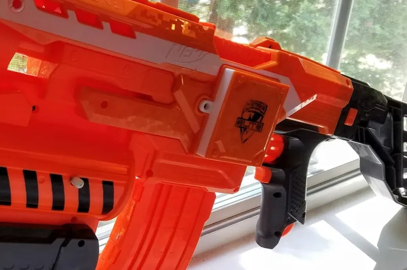 Nerf Demolisher extended battery door