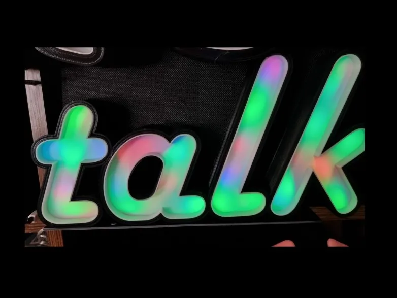LED Schriftzug "talk"