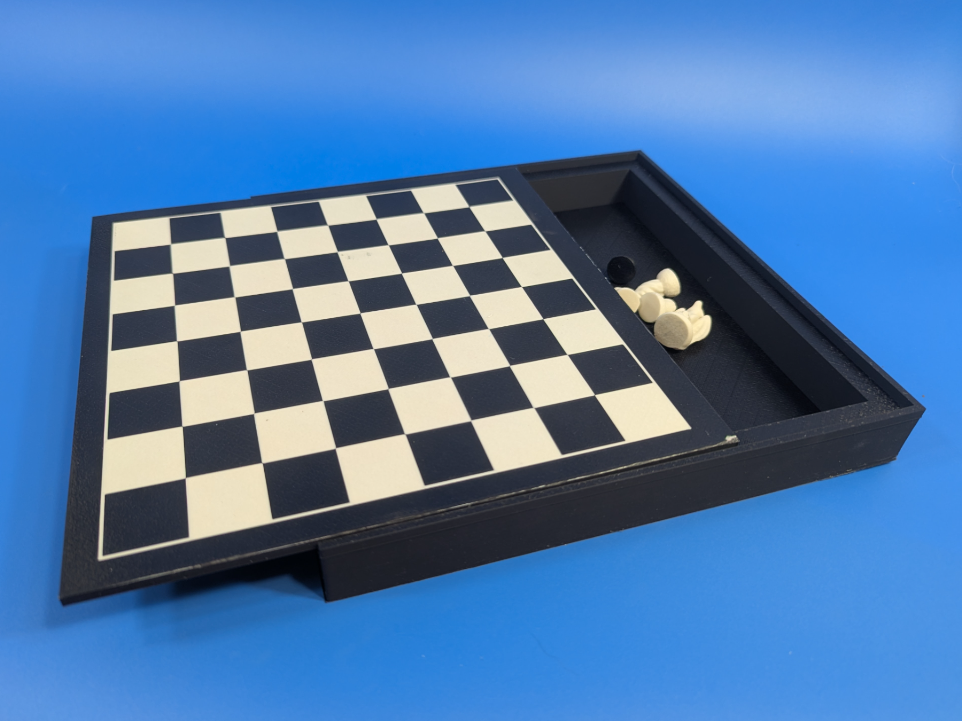 Chessboard with Simple Storage Box