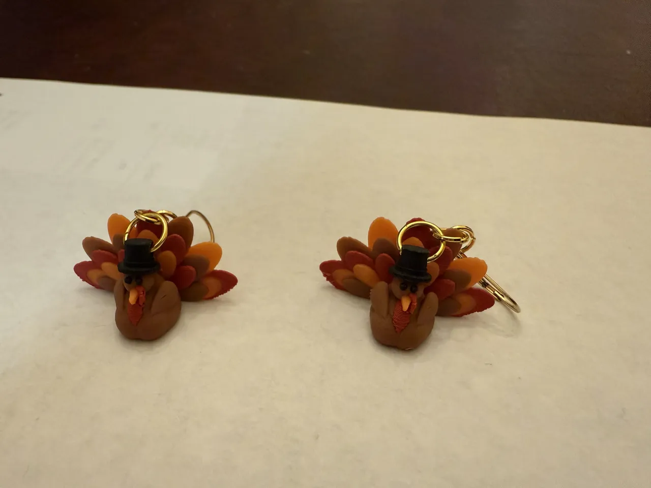Thanksgiving Turkey Earrings view 2