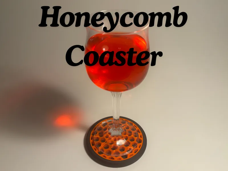 Modern Honeycomb Coaster