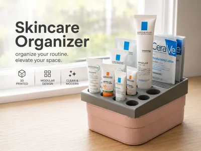 Simple skincare sample organizer