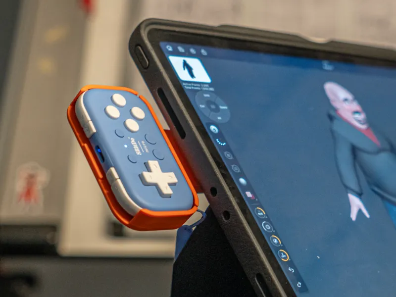 8BitDo Micro case with gopro quick release 