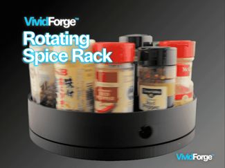 Rotating Spice Rack | Kitchen Cabinet Organizer 