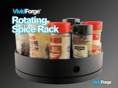 Rotating Spice Rack | Kitchen Cabinet Organizer 