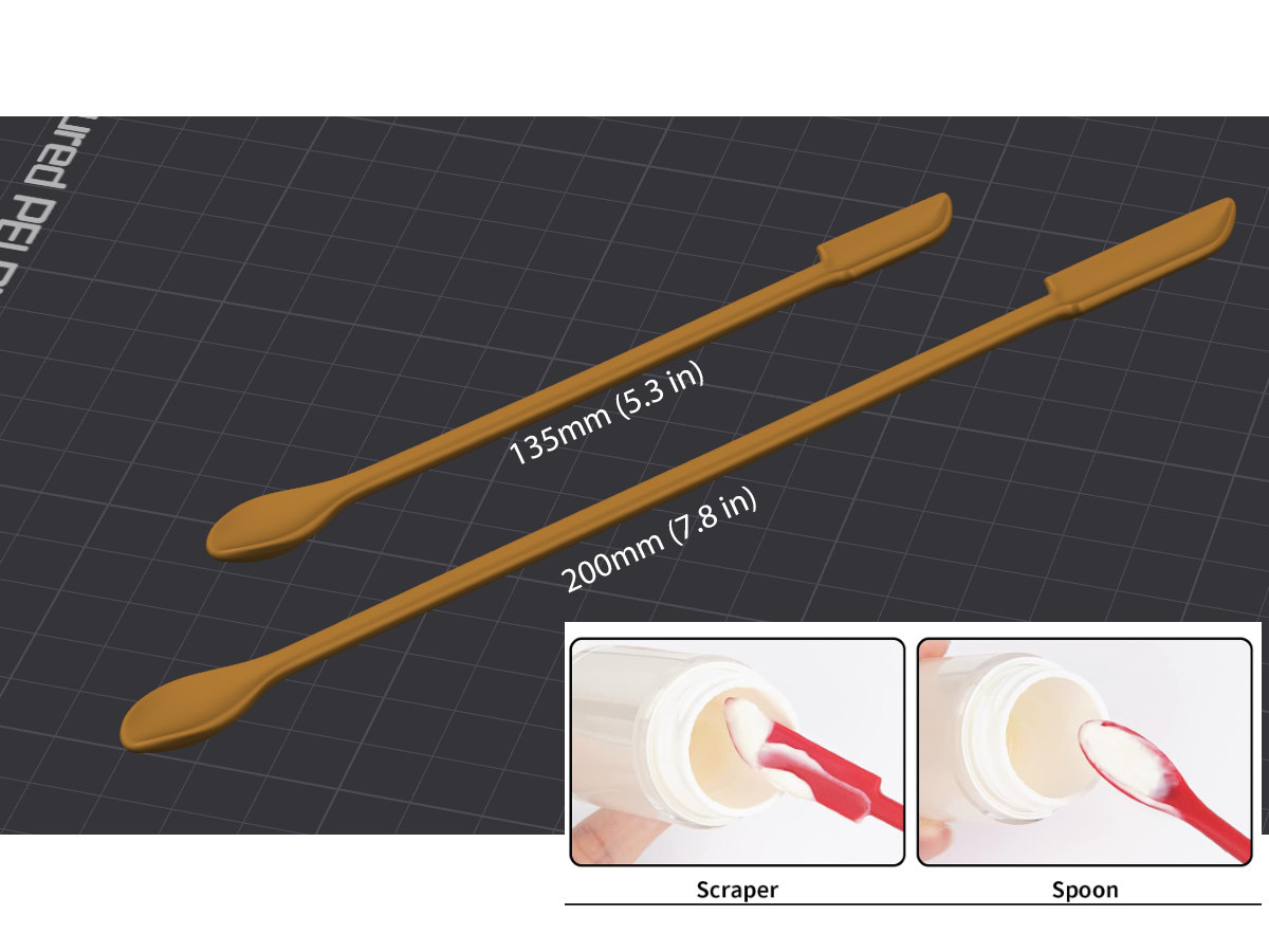 Mini-Spatula Set Only 7g filament (135mm & 200mm) 