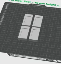 10mm high feet 0.2mm layer, 3 walls, 20% infill