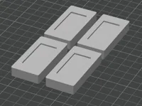 20mm high feet - 0.2mm layer, 3 walls, 20% infill
