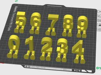 Articulated Numbers 0 to 9 (Part 3)
