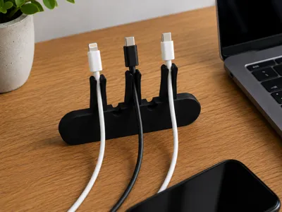 triple cable clip