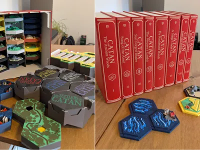 Settlers of Catan Bookcase Edition - base & 4-5 p