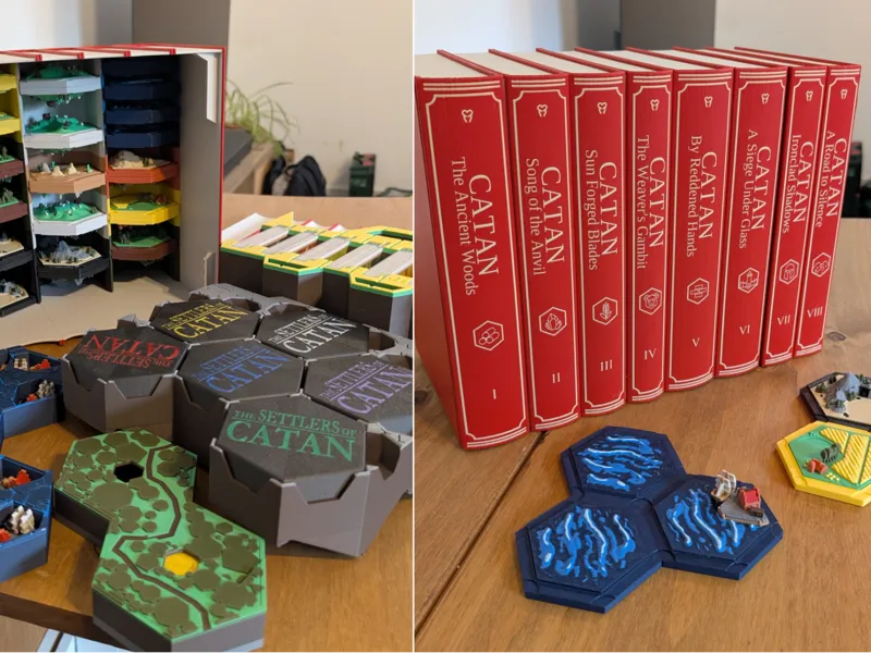 Settlers of Catan Bookcase Edition - base & 4-5 p