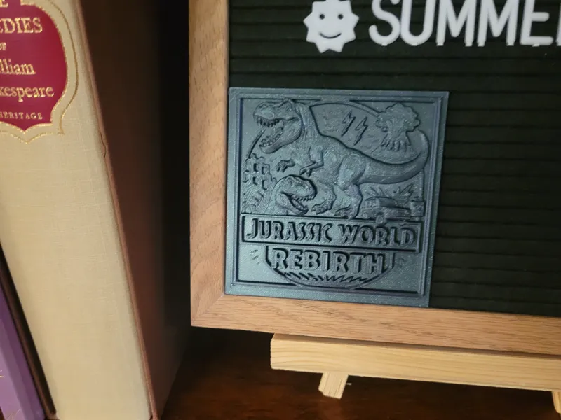 Jurassic World Rebirth Relief Sculpture