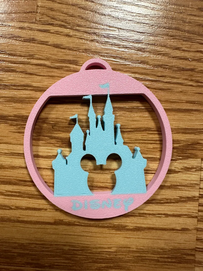 Cinderella's Castle with Mickey Head Inside Ornament