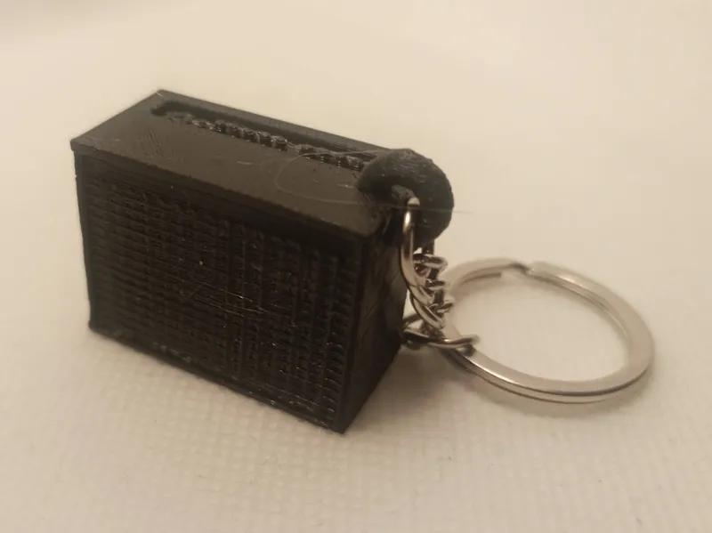 Mini Guitar Amplifier Keychain