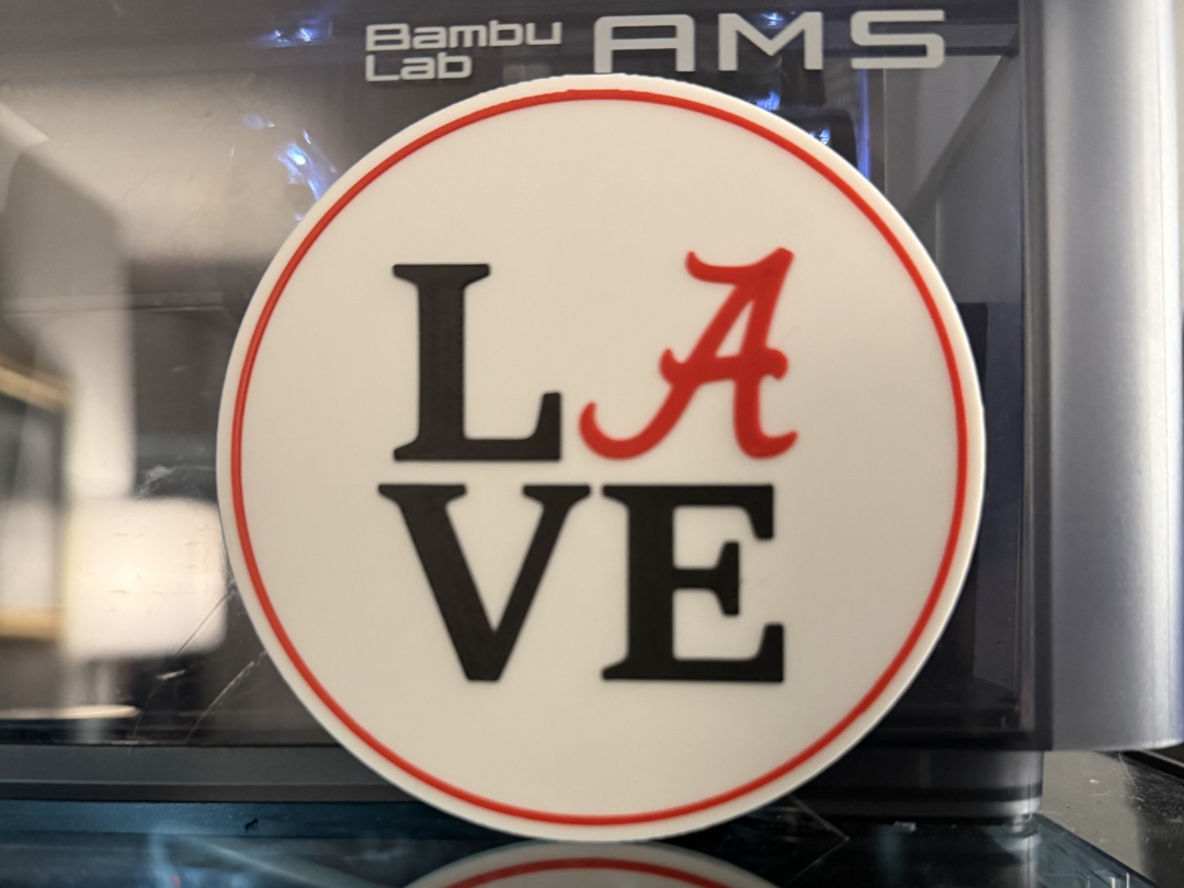 LOVE BAMA COASTER