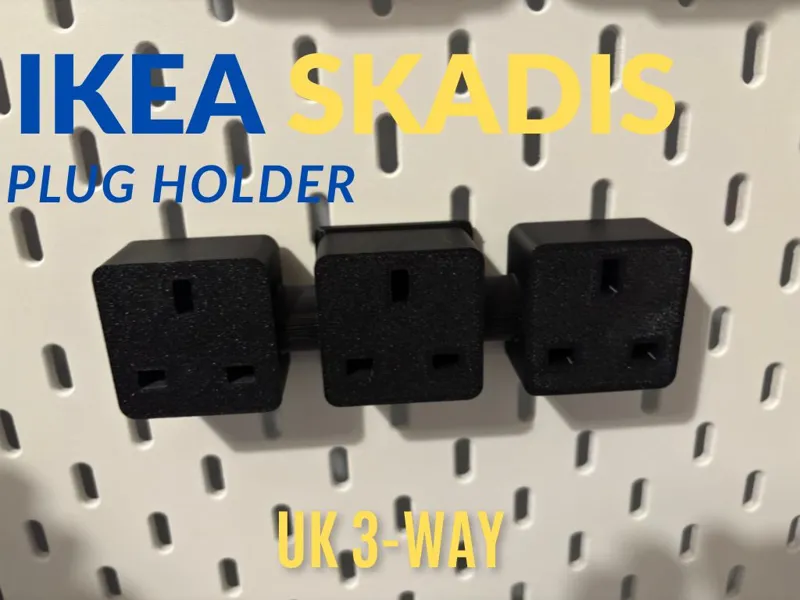 IKEA SKADIS 3 way plug holder uk