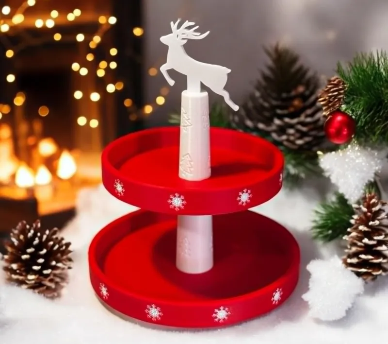 Christmas Tiered Cookie Tray