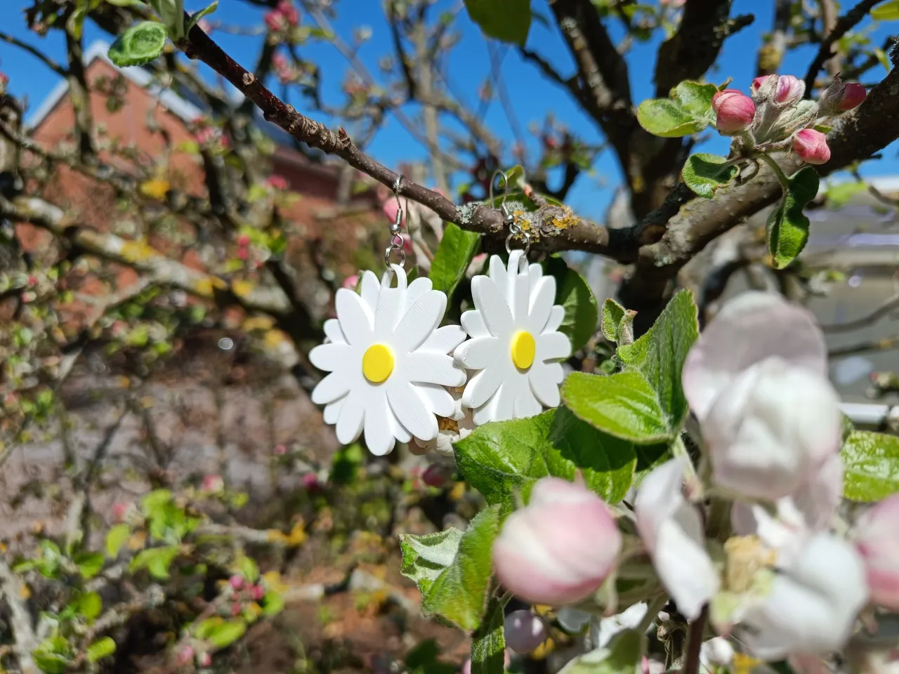 Daisy earrings or keychain view 2