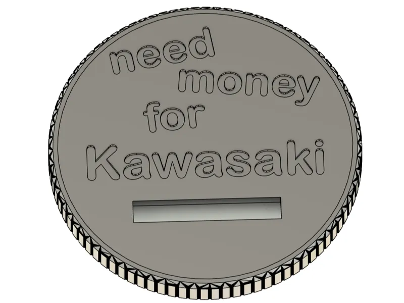 Monster Can Piggy Bank Lid-need money for kawasaki