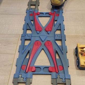 Duplo Train Track Double Crossover Switch