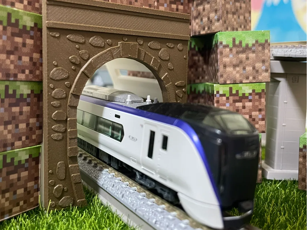 N比例隧道入口(免费精简版)- 石头 - 免费 3D 打印模型 - MakerWorld