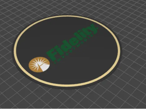 Fidelity Investments Logo Coaster