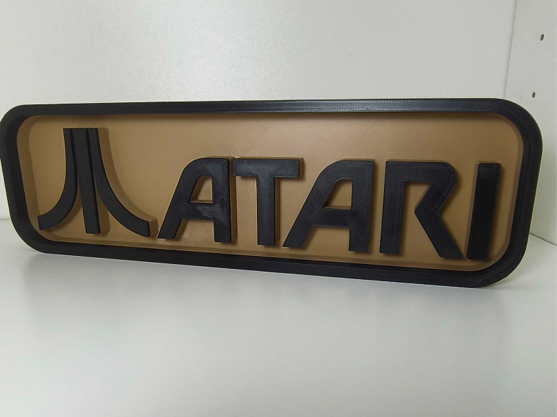 Miniatura 1 do modelo 3D Console Logo Plaque - Atari