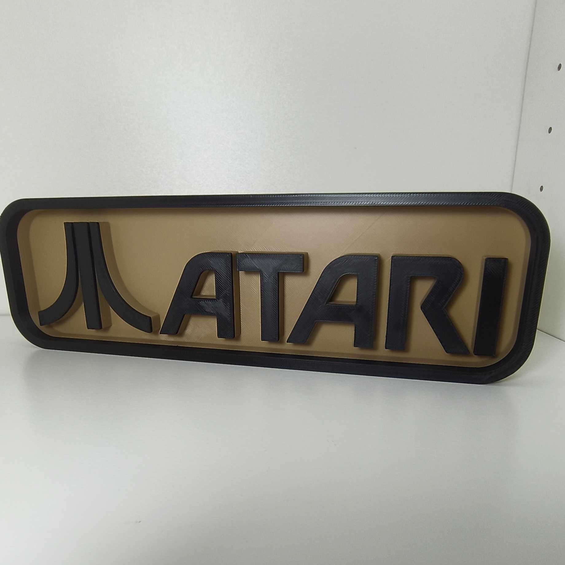 Miniatura 2 do modelo 3D Console Logo Plaque - Atari