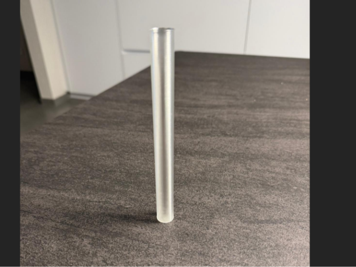 Transparentes Glasröhrchen – parametrierbar