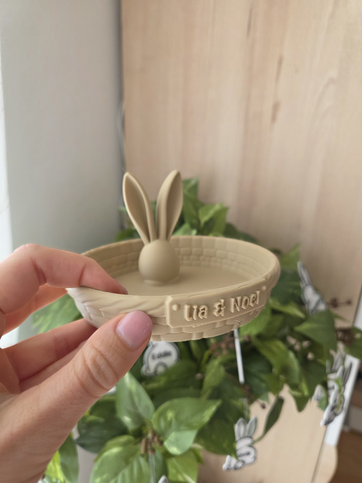 Miniatura 3 do modelo 3D Personalized Easter Basket, Osterkörbchen mit Name