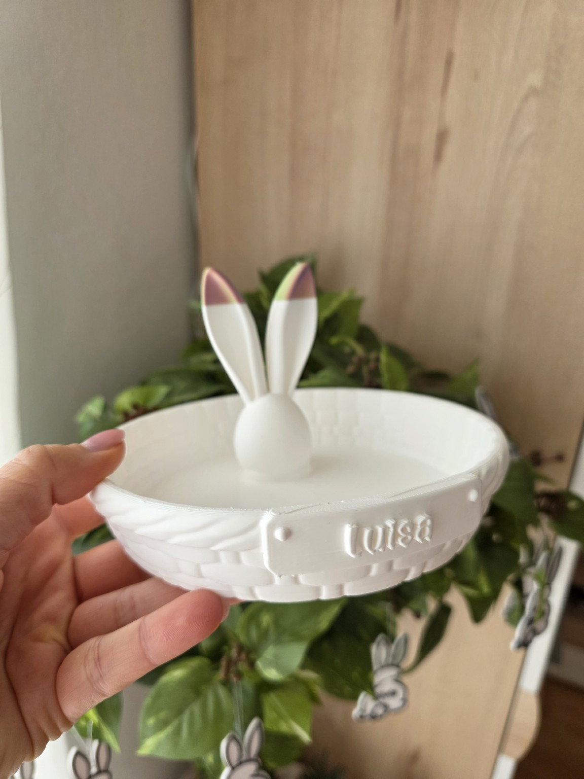 Miniatura 1 do modelo 3D Personalized Easter Basket, Osterkörbchen mit Name