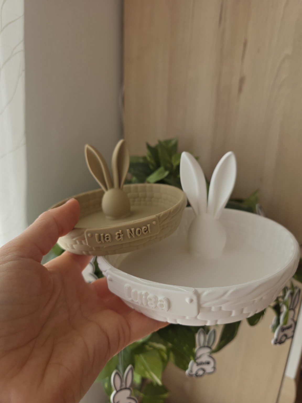 Miniatura 2 do modelo 3D Personalized Easter Basket, Osterkörbchen mit Name