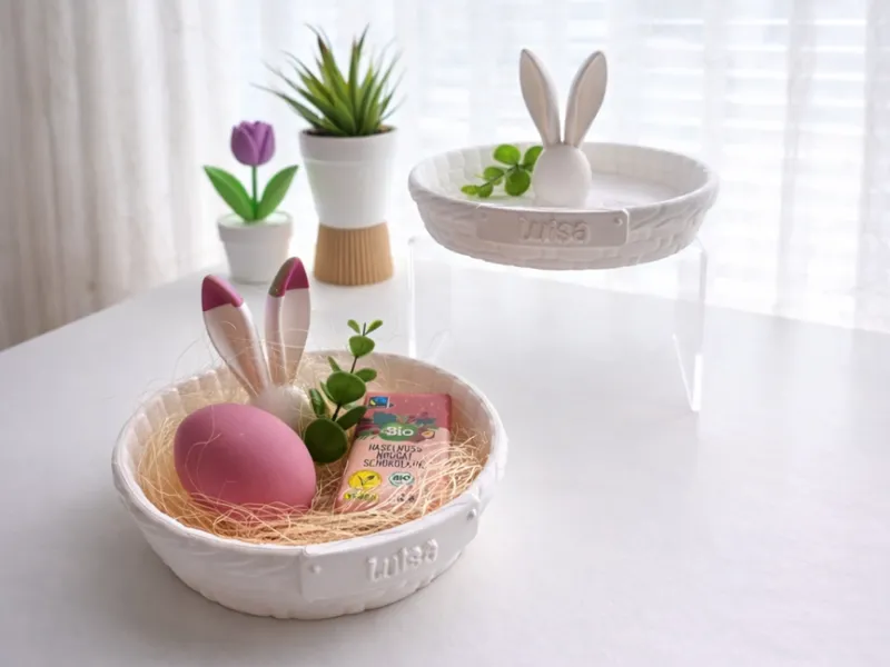 Personalized Easter Basket, Osterkörbchen mit Name