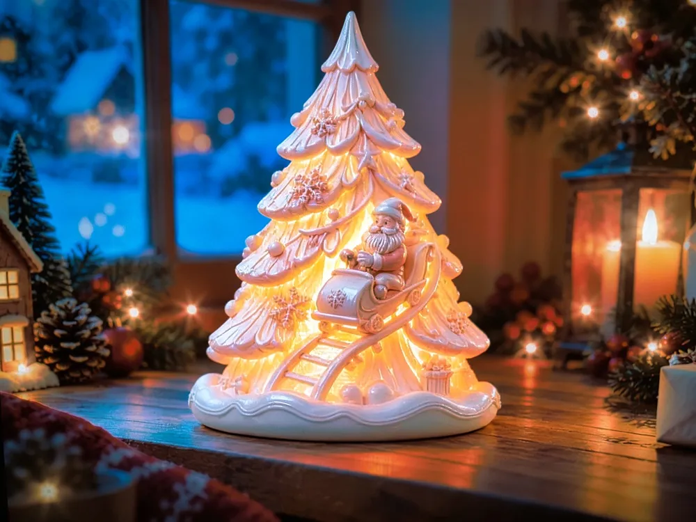 Glowing Christmas Tree for LED Tea Light - Free 3D Print Model - MakerWorld