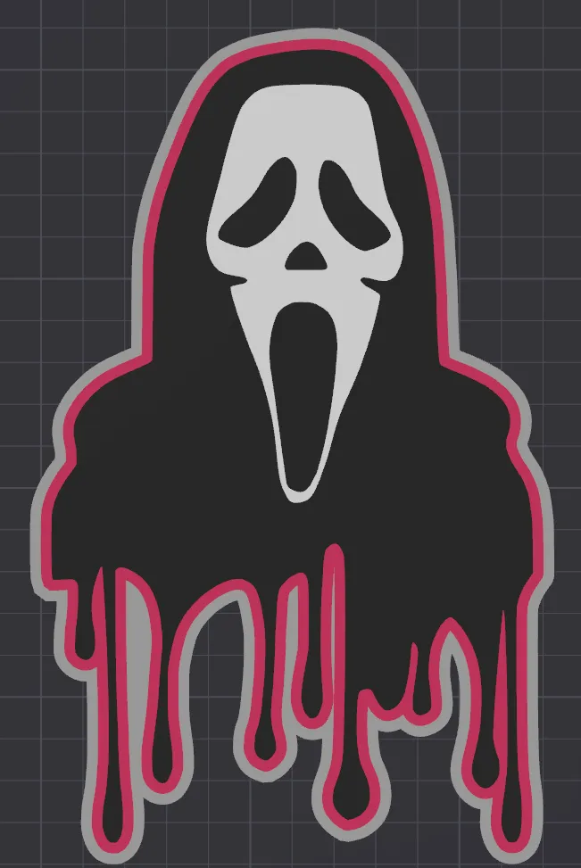 Halloween Dripping Ghost Face Mask by johnobili MakerWorld: Download ...