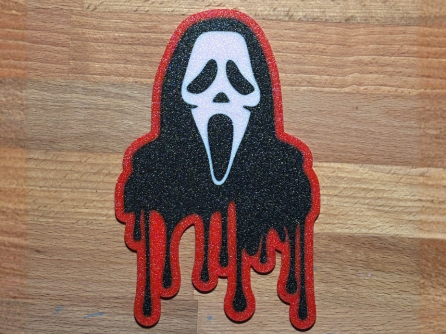 Ghost Face Drip Wall Art| Scream Fan Art