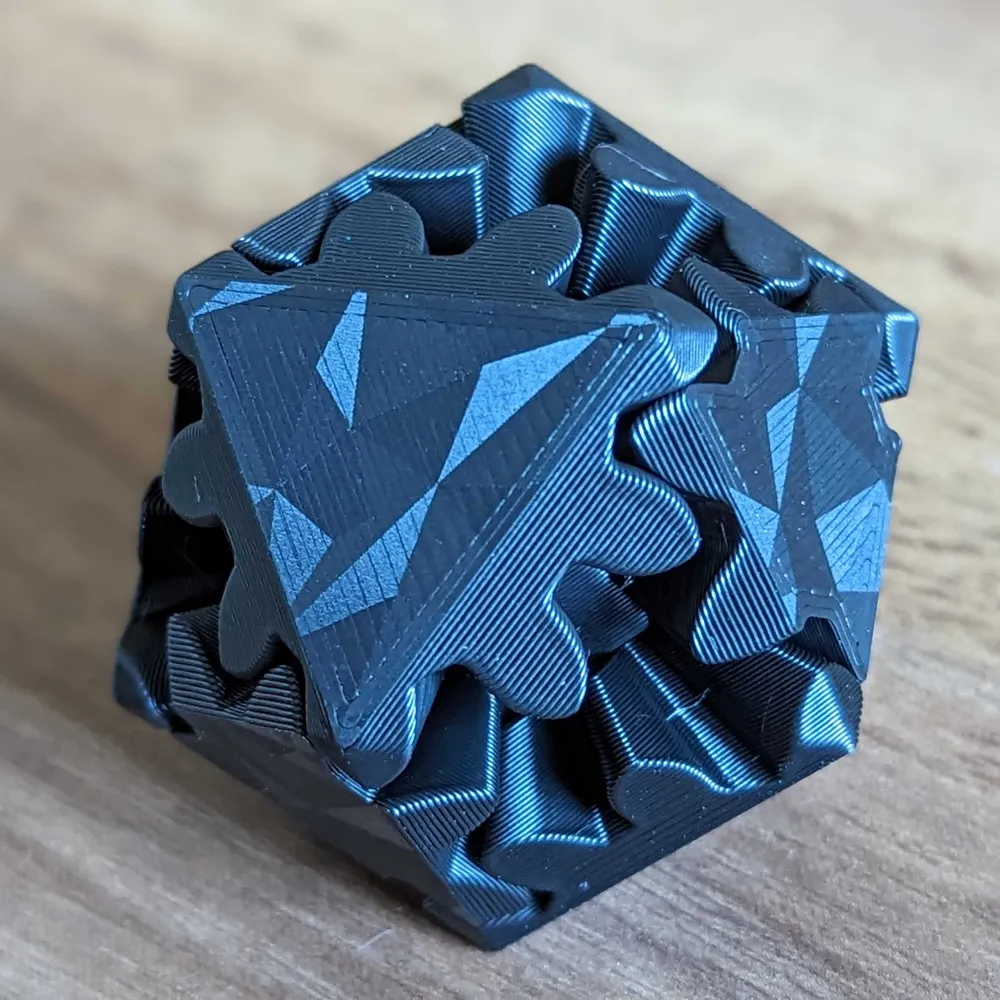 Icosahedron Gears Fidget Toy by bensbigolbeard MakerWorld