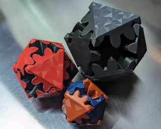 Icosahedron Gears Fidget Toy