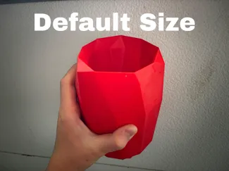 Low Poly Cup or Vase with no handle