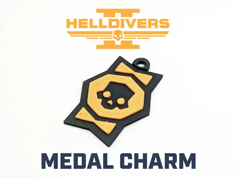 Helldivers 2 Medal Keychain