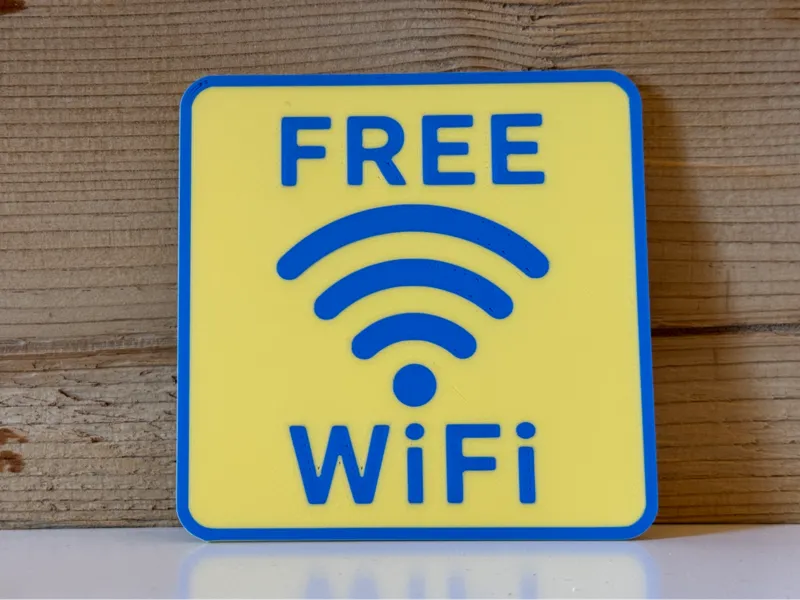 Free wifi sign