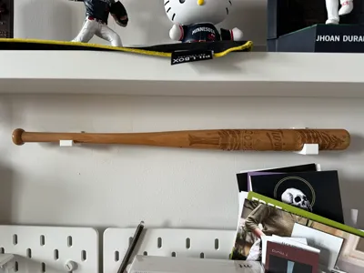 Mini Baseball Bat wall holder brackets