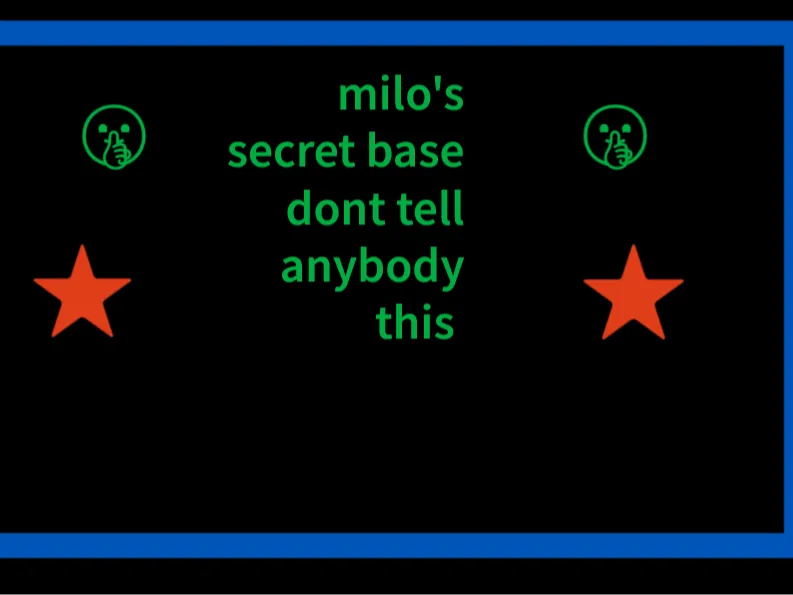 secret base sign
