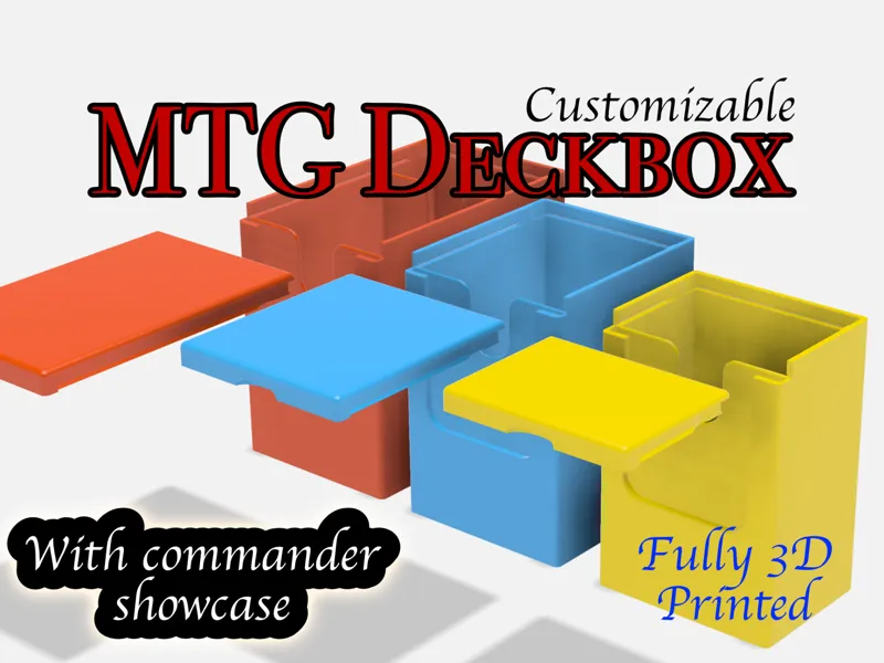 Customizable MTG Commander Deckbox with Showcase