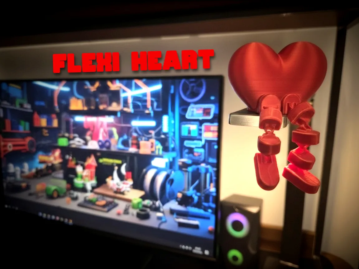 FLEXI HEART - Free 3D Print Model - MakerWorld