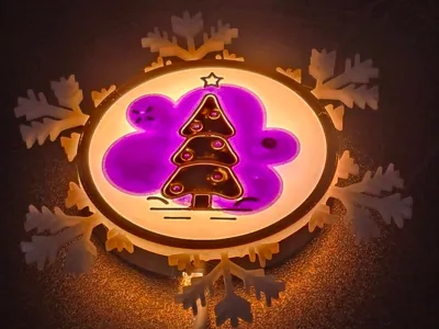 Spinning Snowflakes Christmas Decoration
