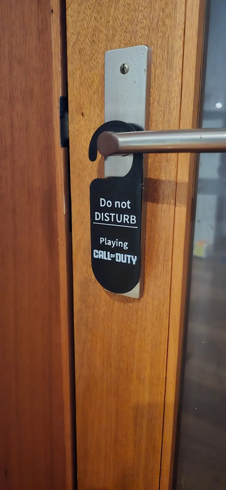 DO NOT DISTURB DOOR SIGN – CALL OF DUTY EDITION - Free 3D Print Model ...