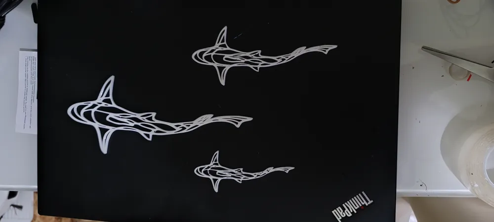 Shark 2d decor by AnimeMania MakerWorld: Download Free 3D Models